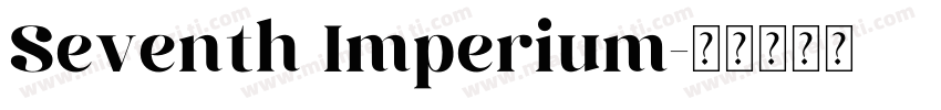 Seventh Imperium字体转换